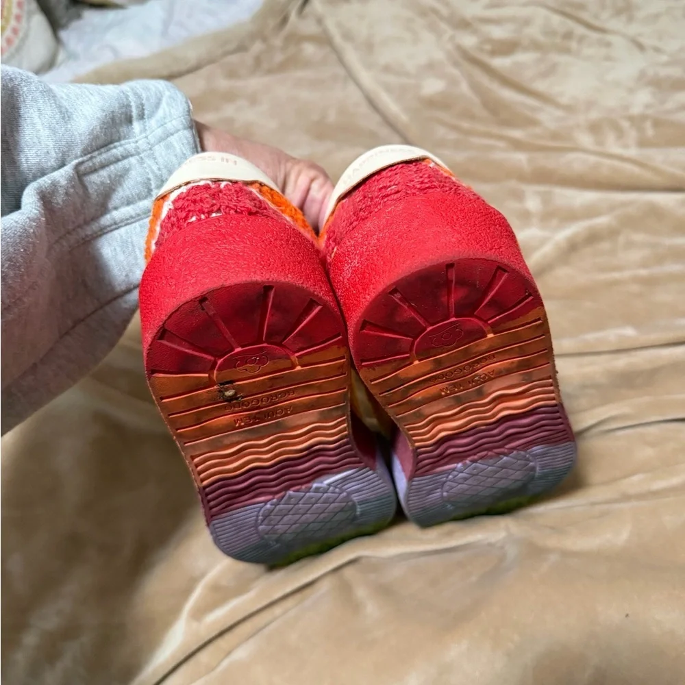 Farm Rio Crochet Rainbow Sneakers 39 8/8.5 - Picture 3 of 5